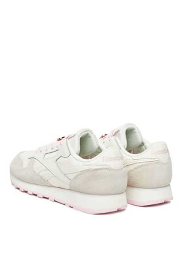 Reebok Sneakersy EO-CLASSIC LEATHER 100224475 Écru. Materiał: skóra. Model: Reebok Classic
