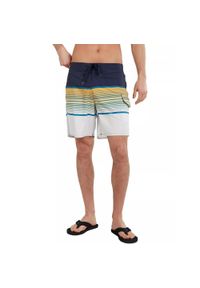 FUNDANGO - Spodenki plażowe Salimu Boardshort - żółty. Okazja: na plażę. Kolor: żółty, wielokolorowy, niebieski, biały