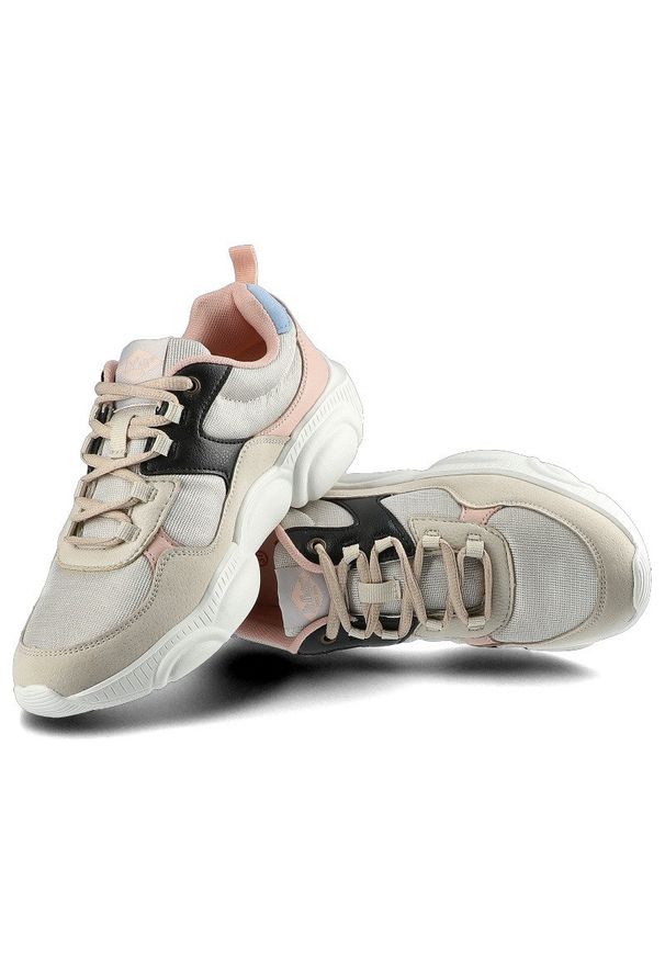 Beżowe Sneakersy Lee Cooper Damskie Modne Obuwie. Okazja: na co dzień, do pracy. Kolor: beżowy. Materiał: skóra ekologiczna, jeans, materiał, dresówka. Szerokość cholewki: normalna. Wzór: aplikacja. Styl: casual
