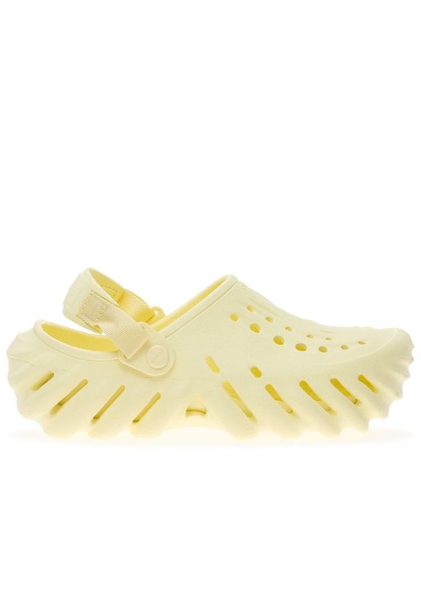 Klapki Crocs Echo Clog 208190-76O - beżowe. Kolor: beżowy. Materiał: materiał. Sezon: lato. Styl: młodzieżowy