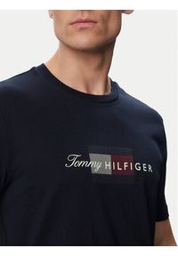 TOMMY HILFIGER - Tommy Hilfiger T-Shirt MW0MW43226 Granatowy Regular Fit. Kolor: niebieski. Materiał: bawełna #3
