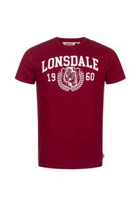 Koszulka Lonsdale Staxigoe. Kolor: czerwony, biały, wielokolorowy #1
