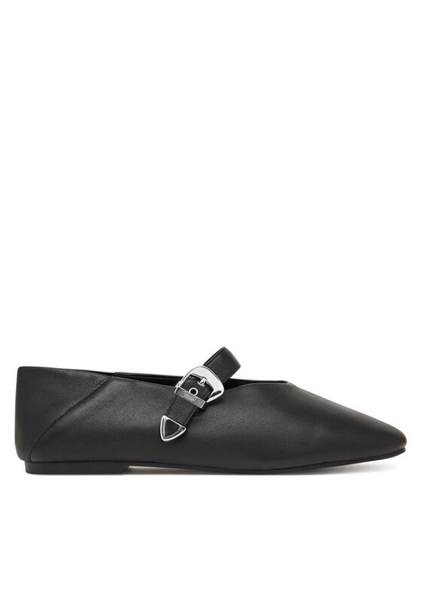 Tommy Jeans Baleriny Tjw Ballerina Nappa Leather EN0EN03043 Czarny. Kolor: czarny. Materiał: skóra