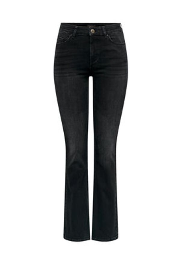 only - ONLY Jeansy 15286686 Czarny Flared Fit. Kolor: czarny