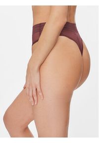 Triumph Stringi Tempting Sheer Highwaist String 10215943 Brązowy. Kolor: brązowy. Materiał: syntetyk #4