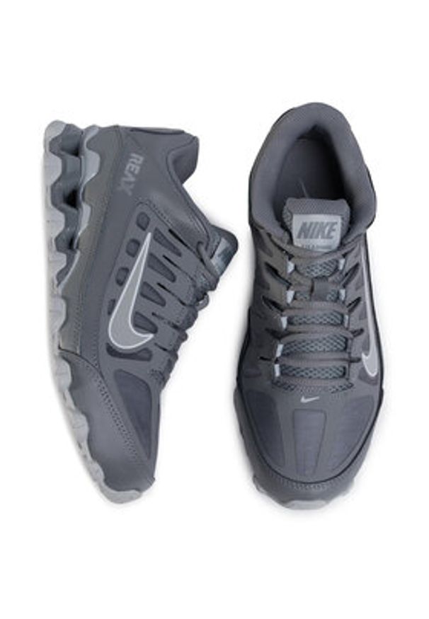 Nike Buty na siłownię Reax 8 Tr Mesh 621716 010 Szary. Kolor: szary. Materiał: skóra. Sport: fitness