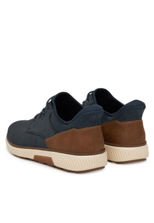Rieker Sneakersy B3357-14 Granatowy. Kolor: niebieski. Materiał: skóra, nubuk