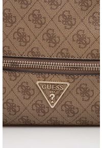 Guess plecak damski kolor beżowy mały wzorzysty. Kolor: beżowy #5