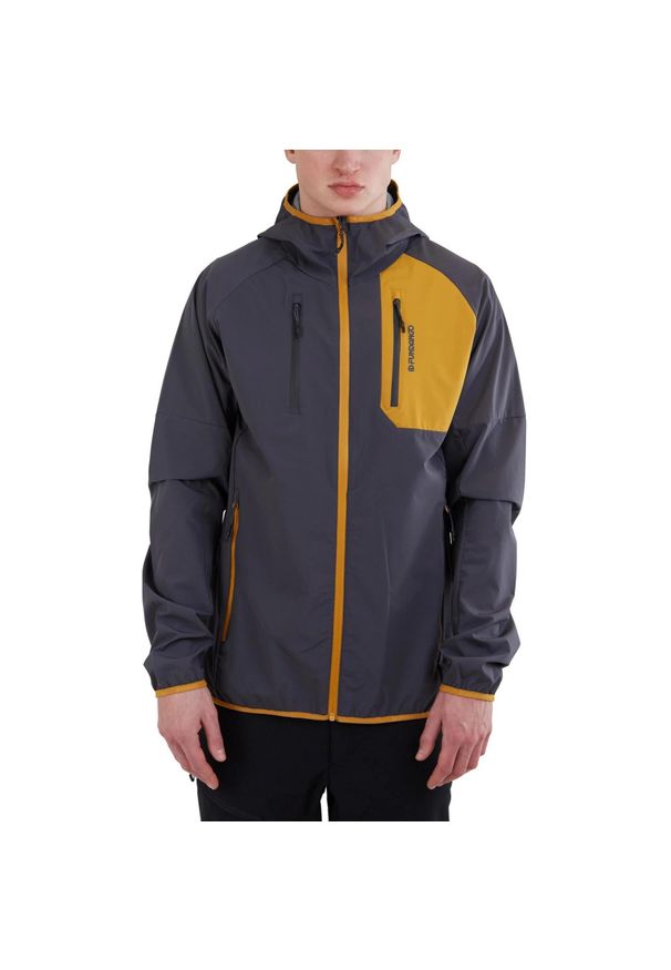 FUNDANGO - Kurtka softshellowa męska Fundango Alloy Hooded Softshell. Typ kołnierza: kaptur. Kolor: szary. Materiał: softshell