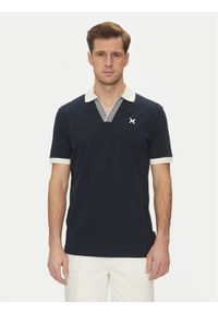 Richmond X Polo UMP25168PO Granatowy Regular Fit. Typ kołnierza: polo. Kolor: niebieski. Materiał: bawełna