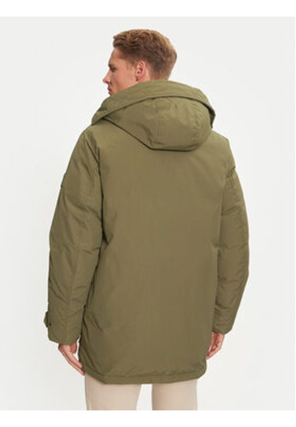TOMMY HILFIGER - Tommy Hilfiger Kurtka puchowa Rockie MW0MW36595 Khaki Regular Fit. Kolor: brązowy. Materiał: syntetyk