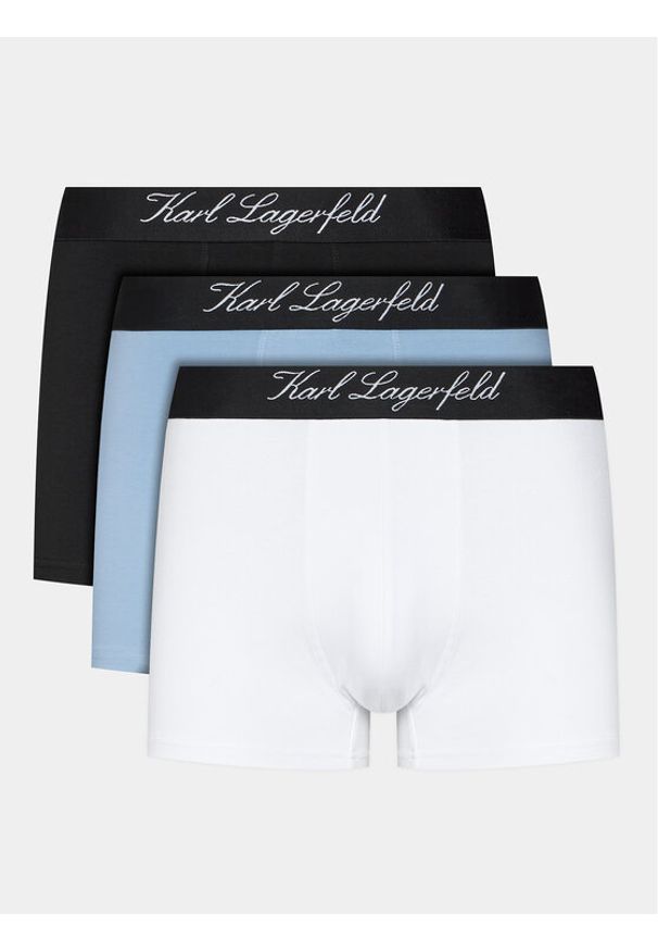 Karl Lagerfeld - KARL LAGERFELD Komplet 3 par bokserek 240M2107 Czarny. Kolor: czarny. Materiał: bawełna
