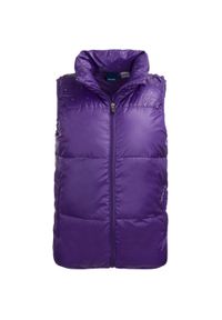 Damska pikowana kamizelka Reebok XS – ametyst. Kolor: fioletowy. Materiał: puch #1