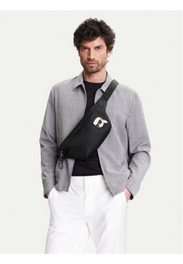 Karl Lagerfeld - KARL LAGERFELD Saszetka nerka A1M30074 Czarny. Kolor: czarny. Materiał: materiał
