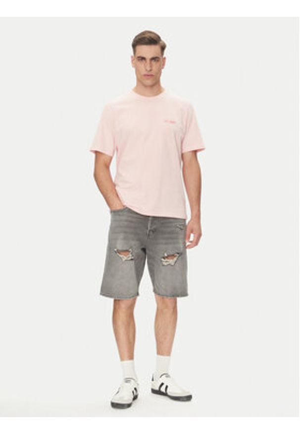 Jack & Jones Szorty jeansowe Alex 12274957 Szary Loose Fit. Kolor: szary. Materiał: bawełna