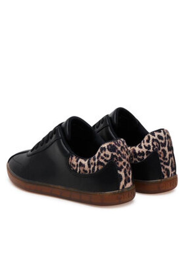 DKNY Sneakersy K1567385 Czarny. Kolor: czarny. Materiał: skóra