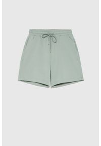 MOODO - Bawełniane szorty oliwkowe. Kolor: oliwkowy. Materiał: bawełna #1