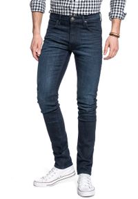 Lee - LEE LUKE MĘSKIE SPODNIE JEANSOWE SLIM TAPERED L719DHDO