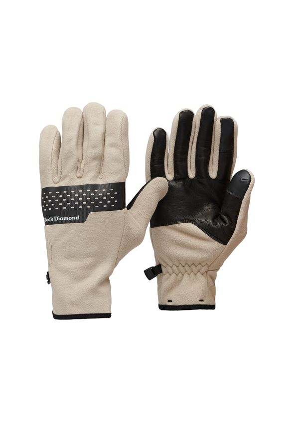 Rękawice narciarskie polarowe Black Diamond Alpine. Kolor: beżowy, szary, wielokolorowy. Materiał: polar. Sezon: zima. Sport: narciarstwo