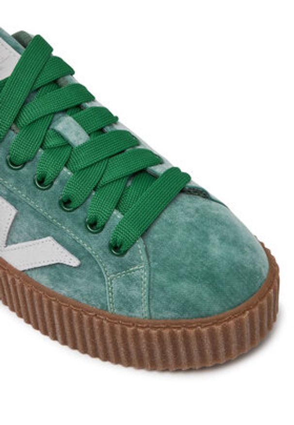 Weekend Max Mara Sneakersy 2515761094600 Zielony. Kolor: zielony. Materiał: zamsz, skóra