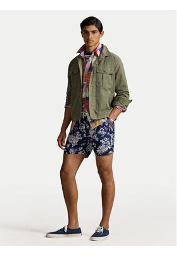 Polo Ralph Lauren Szorty kąpielowe 710963323002 Granatowy Classic Fit. Kolor: niebieski. Materiał: syntetyk