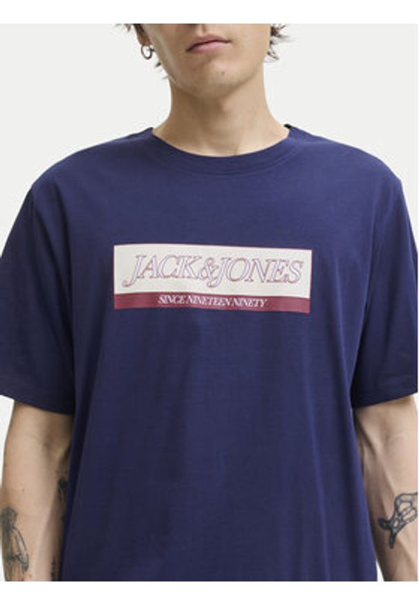 Jack & Jones - Jack&Jones T-Shirt Rinwood 12283628 Niebieski Regular Fit. Kolor: niebieski. Materiał: bawełna