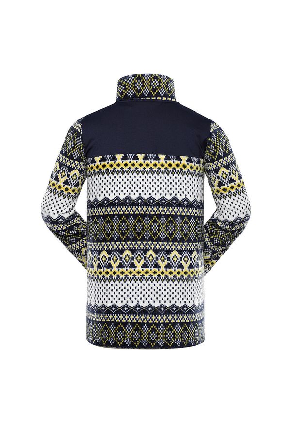 ALPINE PRO - Bluza męska polarowa ciepła Alpine Pro Eflin. Kolor: żółty. Materiał: polar. Sport: wspinaczka, turystyka piesza