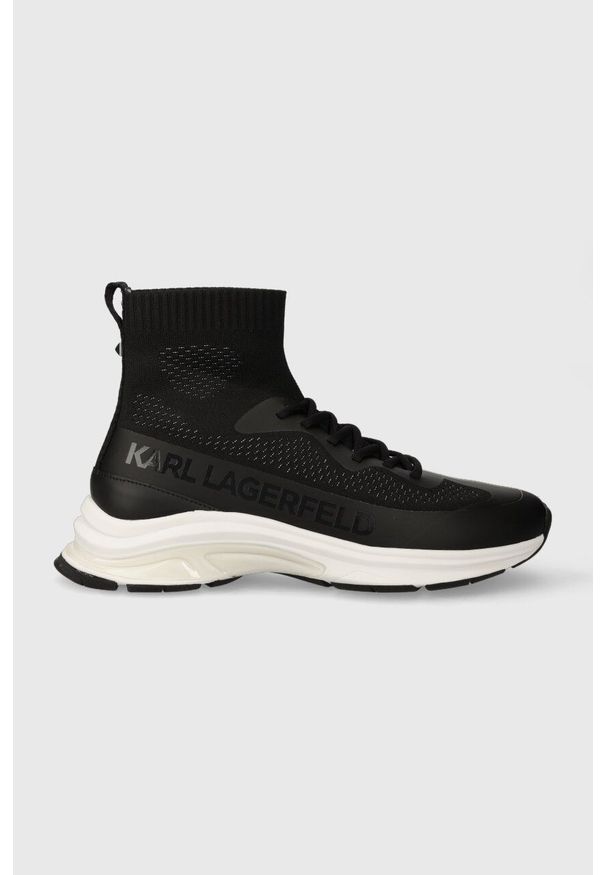 Karl Lagerfeld sneakersy LUX FINESSE kolor czarny KL53141. Nosek buta: okrągły. Zapięcie: sznurówki. Kolor: czarny. Szerokość cholewki: normalna
