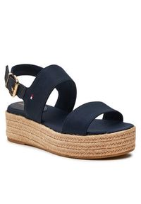 TOMMY HILFIGER - Tommy Hilfiger Espadryle FW0FW07885 Granatowy. Kolor: niebieski