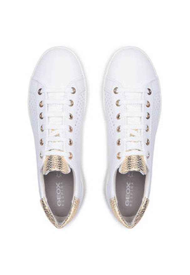 Geox Sneakersy D Jaysen B D151BB 085CF C0232 Biały. Kolor: biały. Materiał: skóra