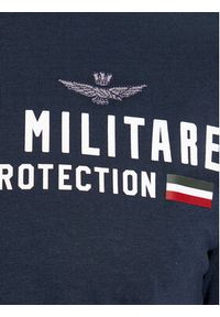 Aeronautica Militare T-Shirt 232TS1942J538 Granatowy Regular Fit. Kolor: niebieski. Materiał: bawełna #3