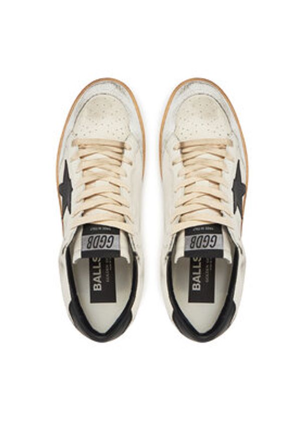 GOLDEN GOOSE Sneakersy Ball Star GWF00117.F003771.10283 Beżowy. Kolor: beżowy. Materiał: skóra
