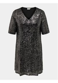 ONLY Carmakoma Sukienka koktajlowa Sparkly 15308045 Czarny Regular Fit. Kolor: czarny. Materiał: syntetyk. Styl: wizytowy #5