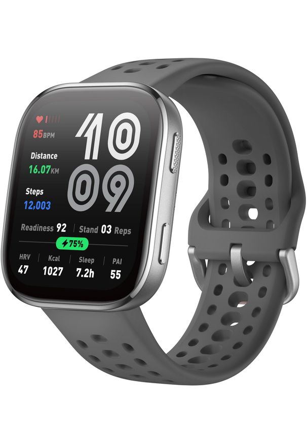 AMAZFIT - Smartwatch Amazfit Bip 6 Grafitowy (W2435EU3N). Rodzaj zegarka: smartwatch. Kolor: szary