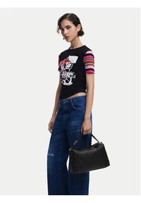Desigual Torebka All Mickey Bergamo 25SAXP65 Czarny. Kolor: czarny. Materiał: skórzane #3