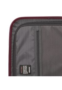 Wittchen - Duża walizka z polikarbonu fakturowana bordowa. Kolor: czerwony. Materiał: guma. Styl: klasyczny #9