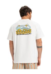 Quiksilver - Koszulka z krótkim rękawem dla Mężczyzn ND NATURE MAGIC Biały. Kolor: biały. Materiał: materiał, bawełna. Długość rękawa: krótki rękaw. Długość: krótkie
