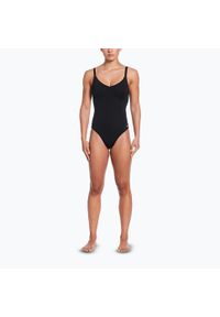 Strój pływacki jednoczęściowy damski Nike Essential V-Neck. Kolor: czarny #2