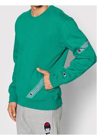 Champion Bluza Blend Asymmetric Pocket 216550 Zielony Custom Fit. Kolor: zielony. Materiał: bawełna #3