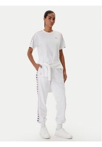 Kappa T-Shirt Banda Adi 371U6WW Biały Regular Fit. Kolor: biały. Materiał: bawełna #4