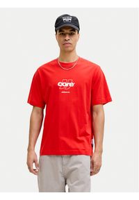 Jack & Jones T-Shirt Club 12289868 Czerwony Relaxed Fit. Kolor: czerwony. Materiał: bawełna #1