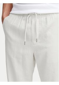 !SOLID - Solid Spodnie materiałowe 21107170 Biały Regular Fit. Kolor: biały. Materiał: len, wiskoza #8
