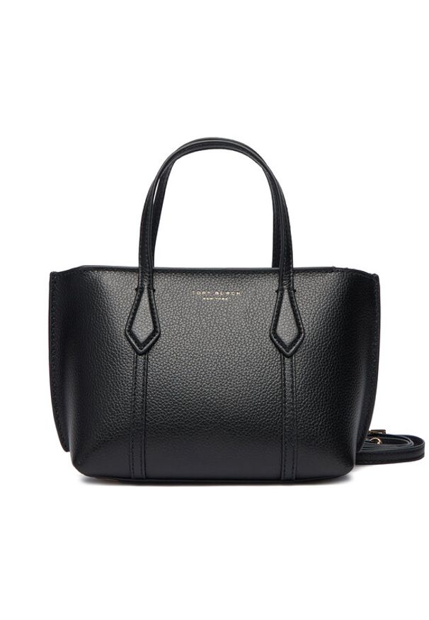 Tory Burch Torebka Perry Mini Tote 175548 Czarny. Kolor: czarny. Materiał: skórzane