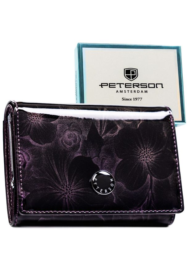 Portfel damski Peterson PTN PS445-FDS fioletowy. Kolor: fioletowy
