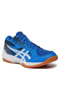 Asics Buty halowe Gel Task Mt 3 1071A078 Granatowy. Kolor: niebieski. Materiał: skóra