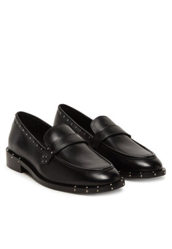 Bronx Mokasyny Next-Wagon 66489-G Czarny. Kolor: czarny. Materiał: skóra