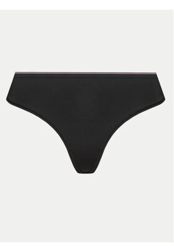 TOMMY HILFIGER - Tommy Hilfiger Stringi UW0UW04186 Czarny. Kolor: czarny. Materiał: syntetyk