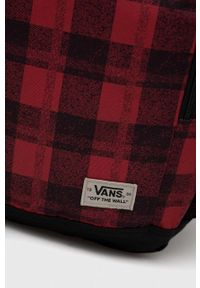 Vans plecak męski kolor czerwony duży wzorzysty. Kolor: czerwony #2