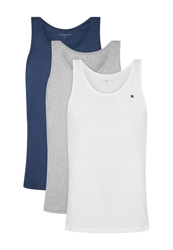 TOMMY HILFIGER - Tommy Hilfiger Komplet tank topów UM0UM03867 Kolorowy Slim Fit. Materiał: bawełna. Wzór: kolorowy
