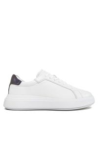 Calvin Klein Sneakersy Low Top Lace Up Pet HM0HM01288 Biały. Kolor: biały. Materiał: skóra